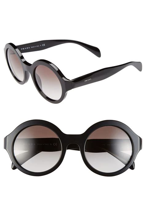 prada sunglasses for round face|Prada 51mm rectangular sunglasses.